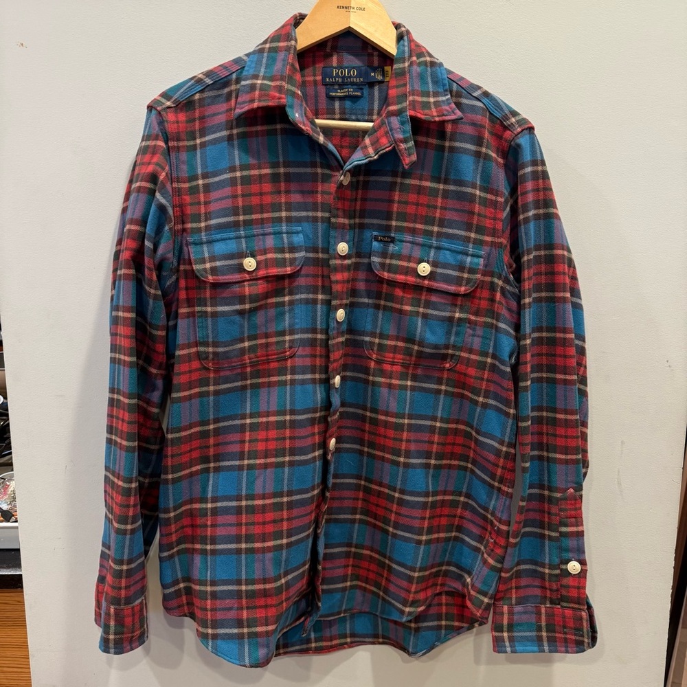 Polo Ralph Lauren Mens Long Sleeve Flannel  Medium Gently Worn